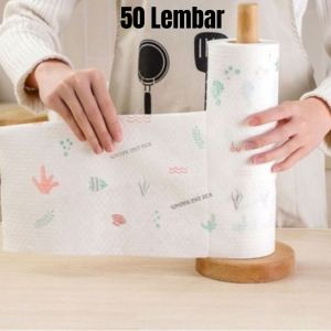 Kain Lap Tissue Dapur Roll Motif Serbaguna Menyerap Minyak