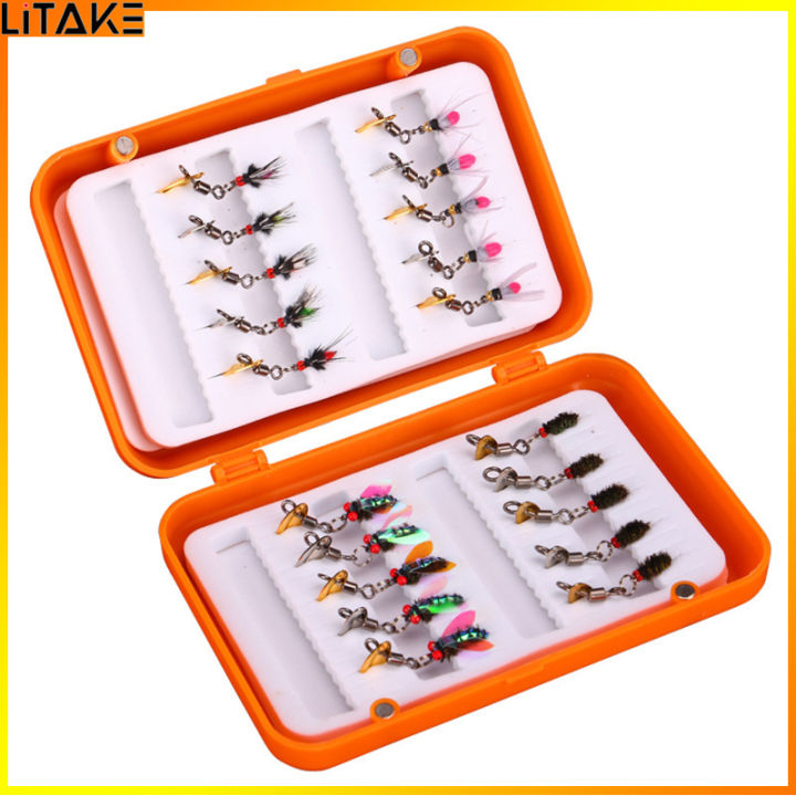 Litake 20pcs/set Spinners Fishing Lures Fishing Spinner Kit Smallmouth