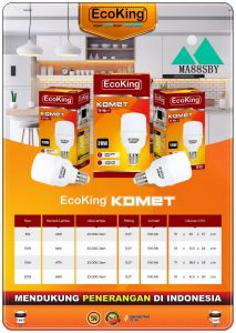 MAMAKU Lampu bohlam led DC aki 12v ecoking komet