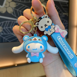 Cartoon Sanrio Kuromi Keychain couple car key pendant schoolbag pendant keychain