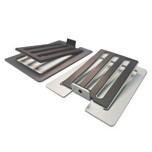 Adjustable Tilts Metal Stands For 2-3Inch Computer Speakers Heavy Duty Construction With Vibration Absorption