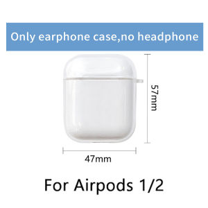 Transparent Earphone Sleeves Wireless Bluetooth Headset Protective Case for Airpods 1/2/3/Pro/Pro 2 Generation Earphone Protective Drop-Resistant Shockproof