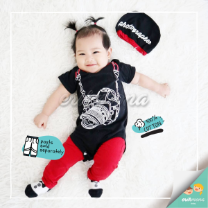 baju bayi jumper bayi lucu model karakter fotografer / photographer murah