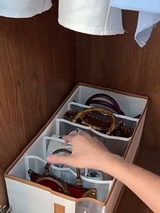 Mishilei Dustproof Handbag & Clothes Storage Box Multifunctional Home Organizer Case Portable Sorting Container for Garments