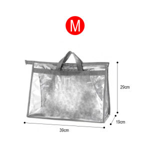 Dust-proof Moisture Multipurpose Purse Handbag Dust Cover Craft Storage Bag with Zipper PVC Clear Waterproof Storage Organizer Bag