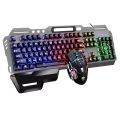 Aigo Gaming Keyboard and Mouse Set E-Sports Machinery Feel Wired and Desktop Computer Key Mouse Home Office. 