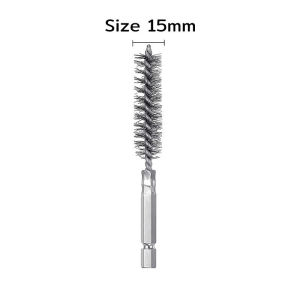 Stainless Steel Wire Cleaning Brush with Handle 1/4 Inch Hex Shank for Power Drill Impact Driver