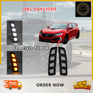 HONDA CIVIC FC TYPE-R DRL DAYLIGHT DAYTIME RUNNING SIGNAL LIGHT FOG LAMP SUPER LED
