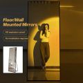 【Warranty】European style mirror Floor mirror Simple mirror Standing Long Mirror full length mirror motor mirror home mirror with stand Standing Cermin Dinding Besar Modern Nordic 150x37cm OOTD Full Body Standing Long Mirror Sta. 