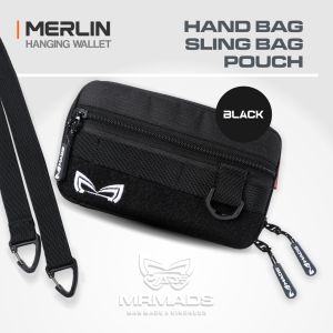 Mr Mads - Merlin Hanging Wallet - Tas Tangan Tas Selempang Pouch Bag Sling Bag Hand Bag Bordir