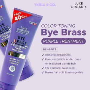 Luxe Organix Bye Brass Purple Shampoo 270ml & Conditioner 250ml | For Blonde & Highlighted Hair Care