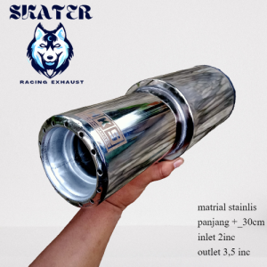 KNALPOT MOBIL HKS GRONEL CROOM DAN RESONATOR SUARA NGEBAS ADEM FOR AVANZA XENIA BRIO CALYA AGYA GRANMAX PICK UP DLL