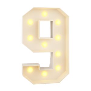BETTERFORM 70cm LED Light Balloon Light Up Balloons 0-9 Numbers Balloon Filling Box Balloon Frame Giant Numbers Birthday Balloon Frame Birthday Decoration