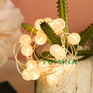 Dây Đèn LED Dùng Pin Tiện Lợi Dài 5M 3M 2M 1M 05M Đèn Đom Đóm Đèn Tròn Ánh Vàng Ấm Áp Trang Trí Nhà Cửa Decor Tiệc Cưới Sự Kiện