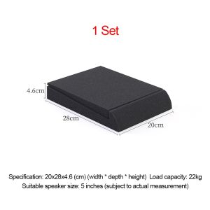 UTOPUS 1/2Sets Giảm xóc Tấm cách ly loa Hấp thụ âm thanh Đã được làm cứng Miếng đệm mút cách âm Bền bỉ Loại bỏ cộng hưởng Tấm lót chống sốc Loa màn hình máy tính để bàn
