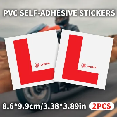 P Car Sign Windscreen P Static Electricity Sticker (UKURAN JPJ) P License Sticker (1set 2pcs)