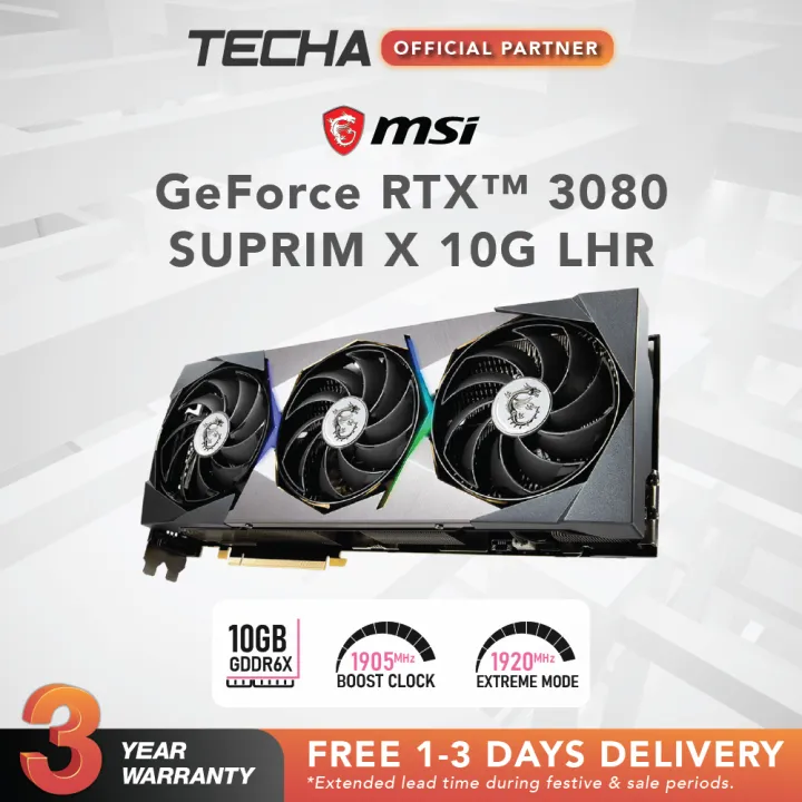 HOT X 10g Geforce 3080 Suprim X MSI GeForce RTX 3080