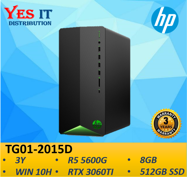 HP Pavilion Gaming TG01-2015D Desktop PC R5 5600G 8GB 1TB SSD