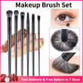 6pcs Makeup Brushes Tool Set Eye Shadow Power Blush Make Up Blending Beauty Soft Cosmetic Brushes. 