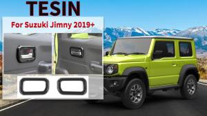 HH8 TESIN Car Inner Door Handle Decoration Cover Stickers for Suzuki Jimny JB74 2019 2020 2021 2022 2023 2024 Interior Accessories K1R9Z