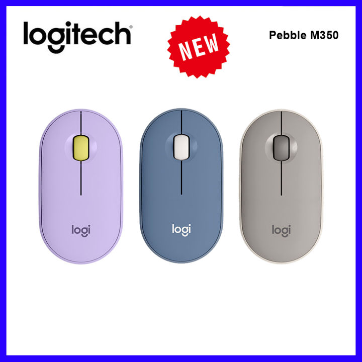 New Arrival Original Logitech Pebble M350 Wireless Mouse Bluetooth Or 24 Ghz With Usb Mini 0331