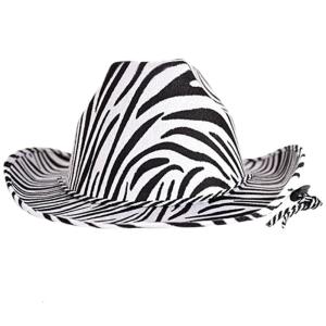 Cowboy Hats Animal Print Summer Sunhat Western Cowgirl Hat for Men Women Cosplay Party Costume Dress Up Accessories