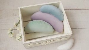 5pcs/set Crescent Shaped Baby Posing Pillows Soft Cushions Props Set Infant Photo Shoots Support Pillows for Photography