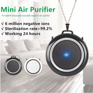 Wearable Air Purifier Necklace Mini Portable USB Air Cleaner Negative Ion Generator Low Noise Air Freshener USB Charge Pk Cherry Ion Air Purifier Aviche Ionizer Necklace Virus Blocker Necklace