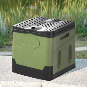 Outdoor Folding Toilet for Camping and Hiking - Portable Car Toilet Bucket - Easy to Use and Clean for Beach Trips