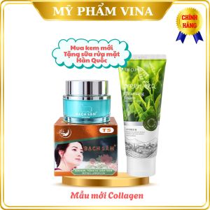 (T5 mới Collagen) Kem Bạch Sâm Luxury Mụn - Trắng Da - Giảm Thâm - Mờ Sẹo - Làm Dịu Da 15g + Tặng sửa rửa mặt