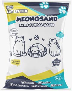 12 LITER-PASIR GUMPAL WANGI- MEONGSAND-PASIR KUCING GUMPAL DAN WANGI