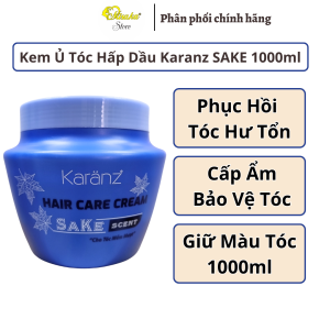Hấp dầu (Kem ủ tóc) dưỡng tóc mềm mượt hương Sake Karanz 1000ml Hair Care Cream Sake scent