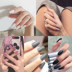 【5 Boxes P99/10 Boxes P169】GG BEAUTYS One Week Boxes Blind Boxes 24PCS Fake Nails medium length fake nails stiletto nails fake nails coquette Solid Color fake nails press on