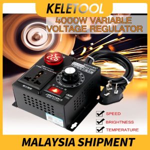 Metal Mart 4000W High Power SCR Electronic Voltage Regulator Temperature Speed Adjust Controller Dimmer Power Theostat Controller