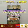 KỆ TRƯNG BÀI CÁ KIỂNG[9 CON], [ CÁ BETTA],[FORM CÁ ]TREO TƯỜNG HOẶC MÁNG TRÊN CỬA SỔ(TẶNG 9 LY ĐỰNG CÁ KHI MUA SP. 