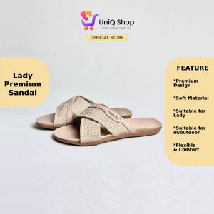 UniQ.Shop Ultra Lightweight EVA Women Sandal Perempuan | Lady Slipper Ladies Shoes Shoe Khaki Kasut Selipar