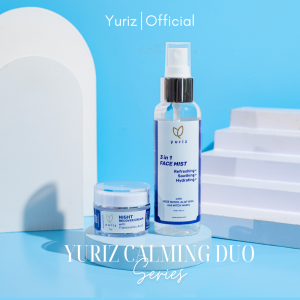 Yuriz Calming Duo | Face Mist + Night Recover | Mengatasi Pimple Jerawat Acne Spot Beruntusan