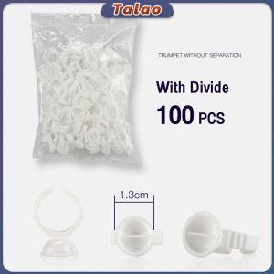 Talao 100pcs Tattoo Cups Disposable Permanent Makeup Ring Tattoo Ink Eyebrow Lip Tattoo Pigments Holder