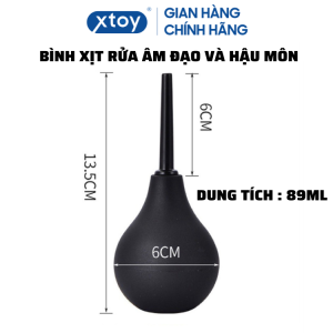 Dụng cụ vệ sinh hậu môn Xịt rửa âm đạo - 89ml - Màu đen
