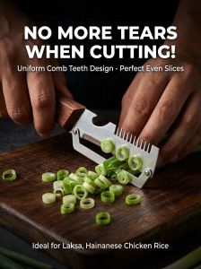 3-in-1 Multifunctional Stainless Steel Onion Cutter Stainless Steel Handheld Kitchen Tool Vegetable Chopper Slice Onions Peel Can Opener Practical Kitchen Tool