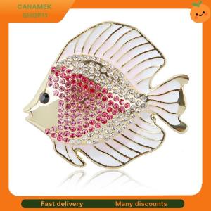 ❣️❣️❣️ Cute Rhinestone Animal Tropical Fish Brooches For Women Clothing Coat Accessries Gifts