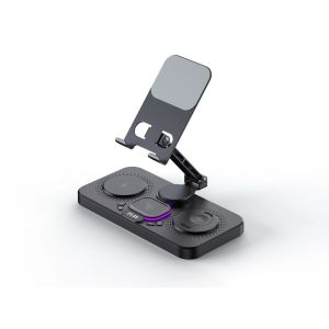 15W Fast Wireless Charger Stand Universal Charging Station for Phone Tablet Earbuds Smart Watch
