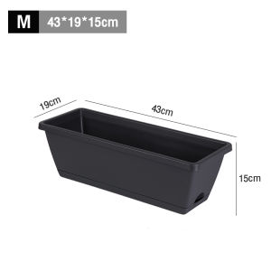 Thickened hollen pots family balcony planting flowers vegetable pots rectangular planting troughs lazy plastic flower pots