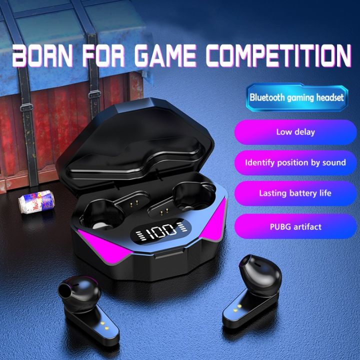 X15 TWS Đèn Nhiều Màu Sắc Bluetooth Không Dây 9D HIFI Chơi Game PUBG 5.0 Chống Nước Tai Nghe Hiển Thị Kỹ Thuật Số LED Có Mic, Tai Nghe Thể Thao Tai Nghe Gọi Điện Thoại Điều Khiển Cảm Ứng Tai Nghe Bluetooth Cho Huawei Iphone Xiaomi