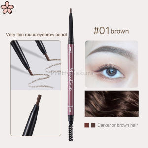 【Pretty Sakura】Ultra Fine Triangle Eyebrow Pencil Precise Brow Definer Long Lasting Waterproof Blonde Brown Eye Brow Makeup