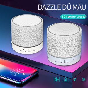 Loa Bluetooth Di Động Mini Loa Không Dây LED Vết Nứt Âm Thanh Xe Hơi Loa Siêu Trầm Kèm Micro Sạc USB TF Âm Nhạc Tương Thích Bluetooth Cho Điện Thoại