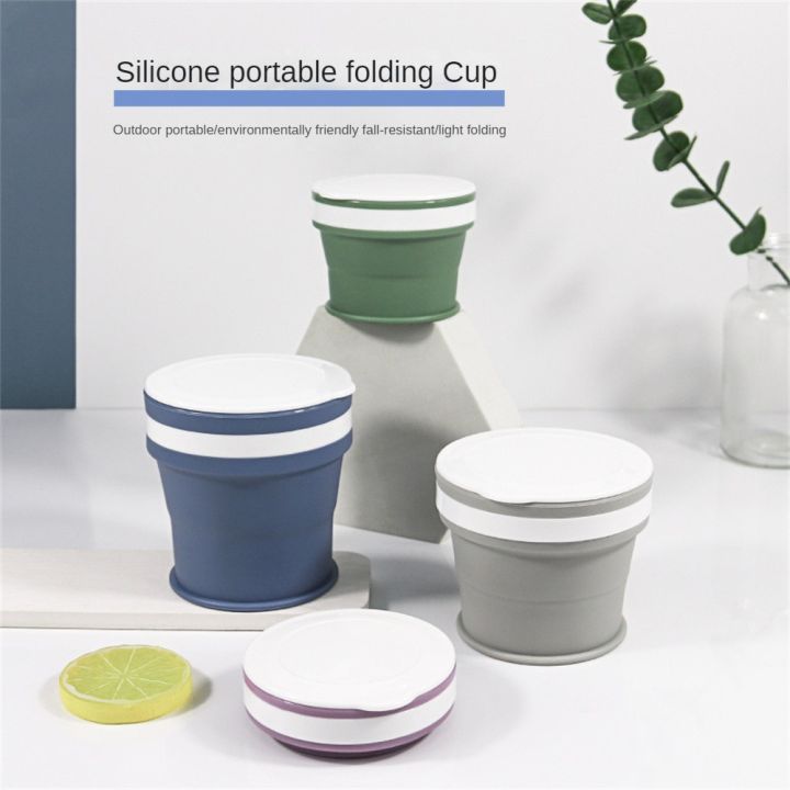 Silicone Collapsible Water Cup Portable Travel Coffee Drinking Mug