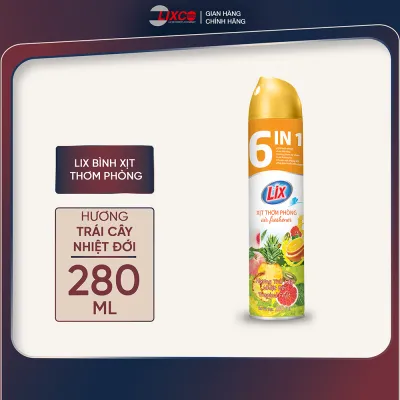 Xịt thơm phòng Lix hương thiên nhiên phòng thơm mát tự nhiên lưu hương dài lâu chai 280ml Lixco Việt Nam