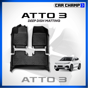 BYD Atto 3 2022 to 2026 9D W/ EXTENSION OEM TPE Deep Dish Matting Thailand Quality ( Car Accessories )
