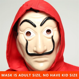 Ready Stock Money Heist Costume Cosplay Halloween Party Salvador Dali The House of Paper La Casa De Papel For Adult Kid